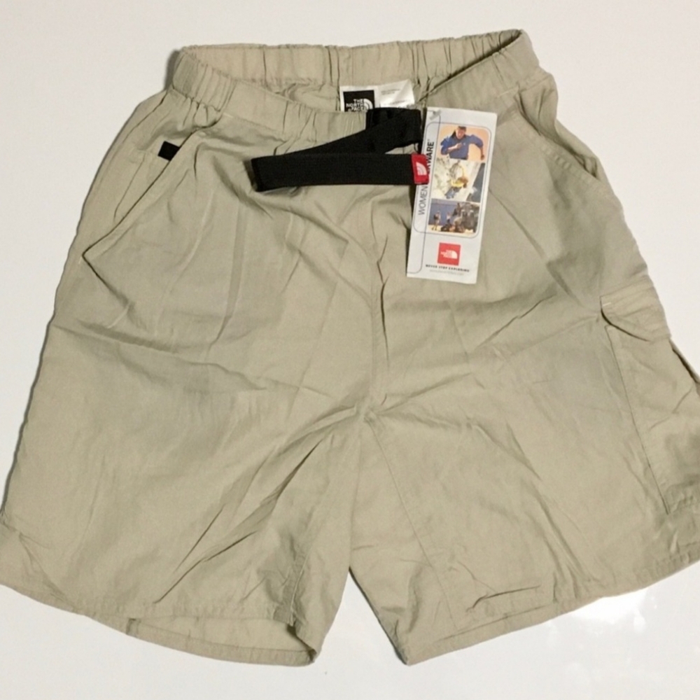 NWT The North Face Packable Hiking Shorts Casual Active Womens Size M Fossil NEW